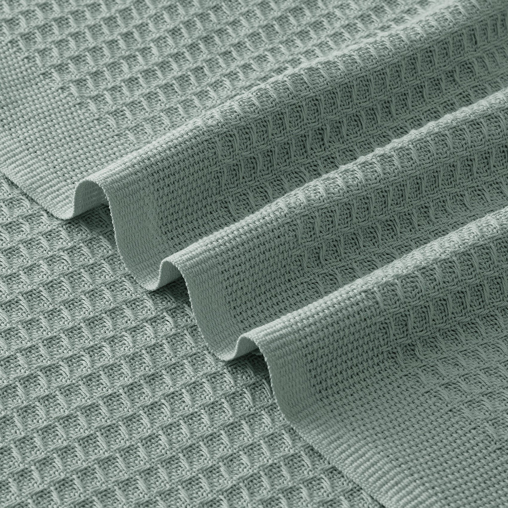 Cotton Waffle Weave Blanket