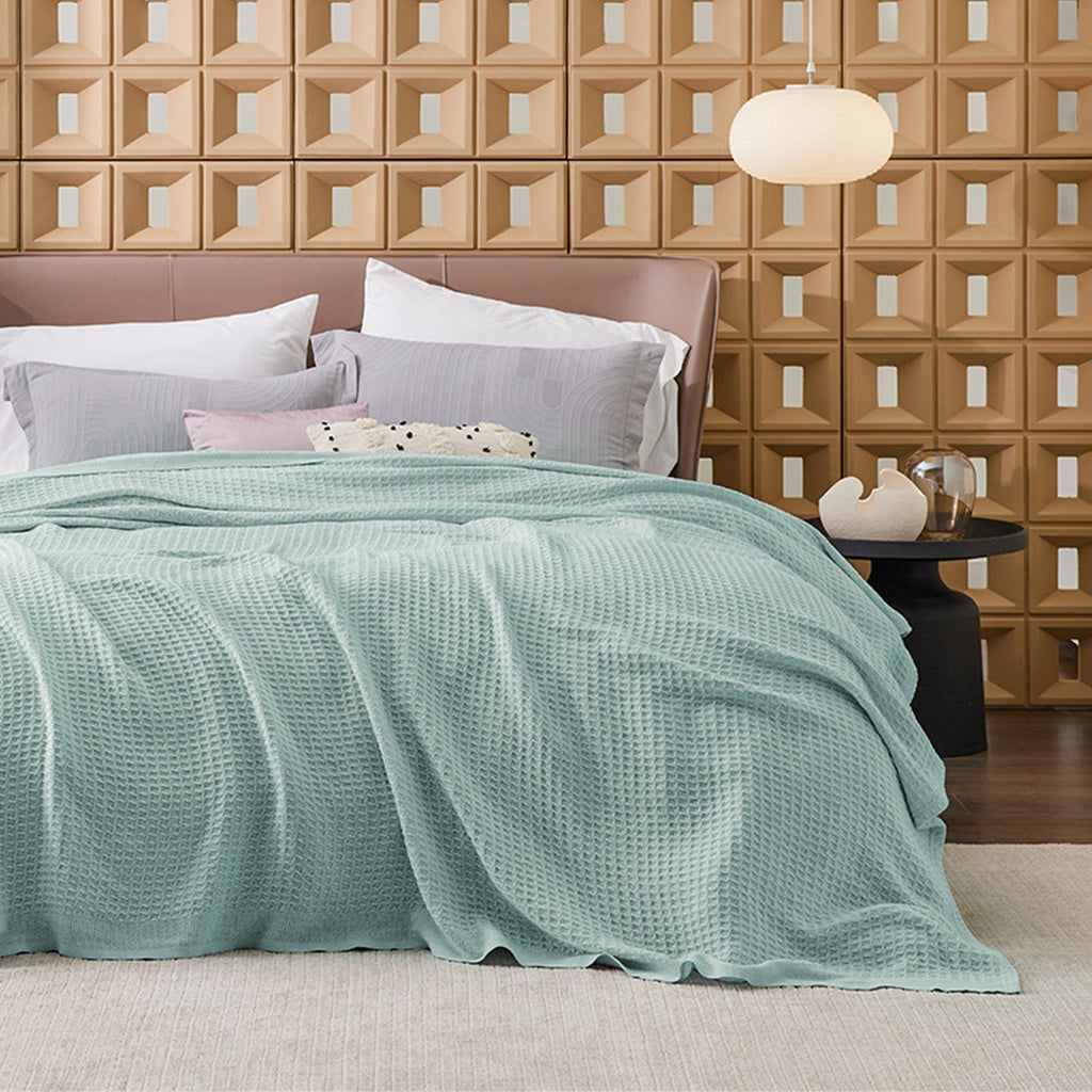 Cotton Waffle Weave Blanket