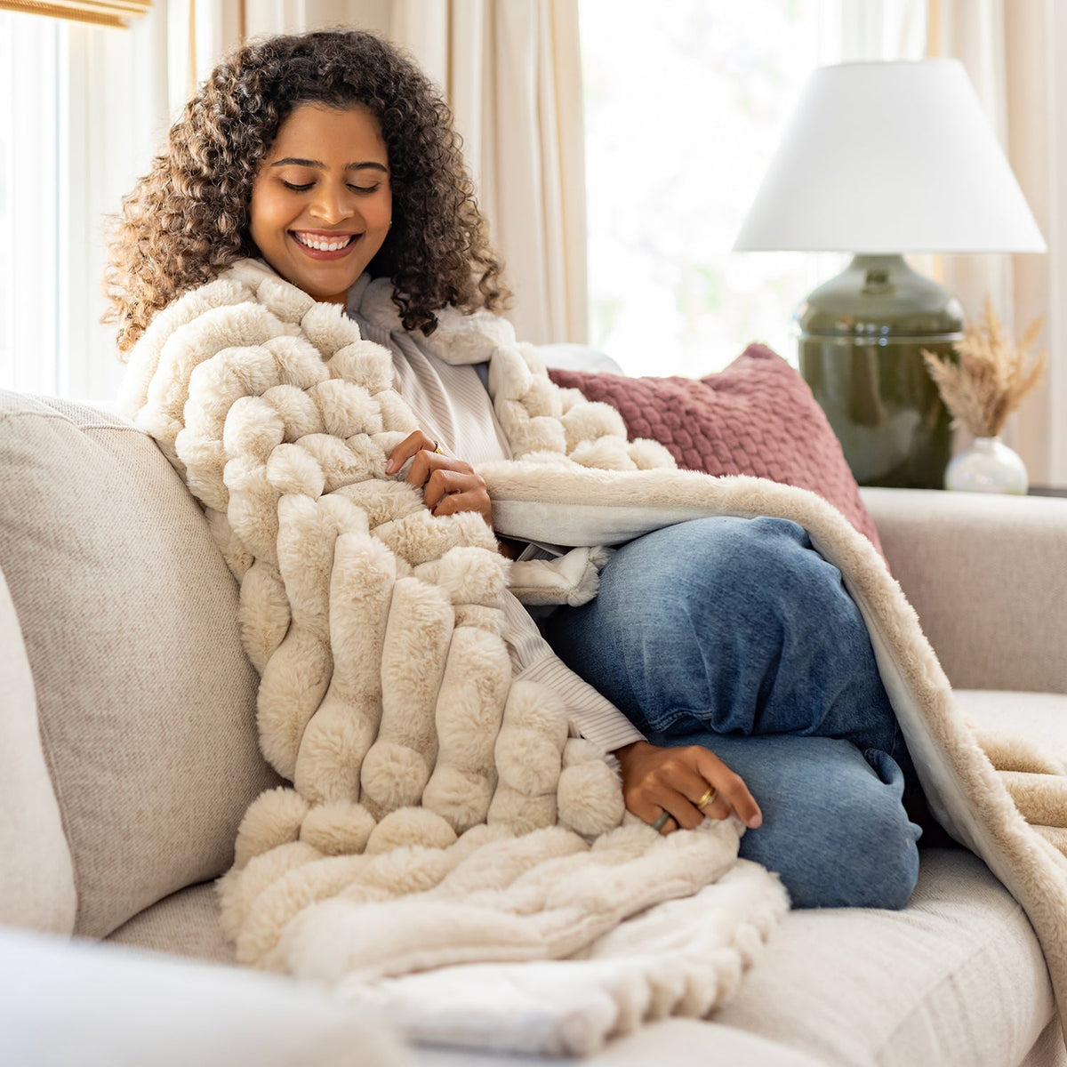 Acadia Faux Fur Throw