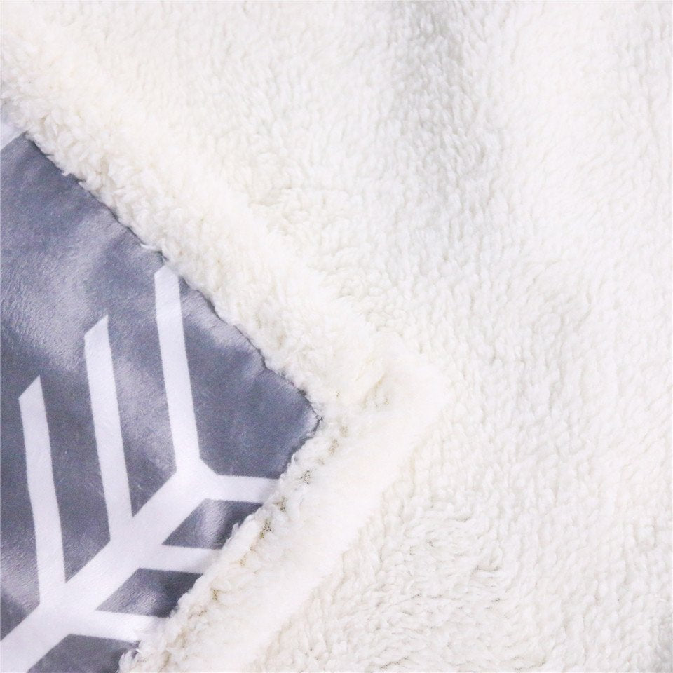 LGBTQ Rainbow Fleece Throw Blanket