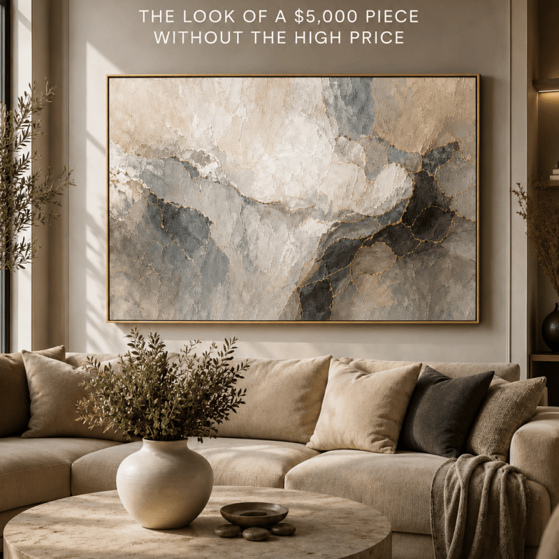 Whispered Horizon Wall Art – Hand Painted Atelier Collection