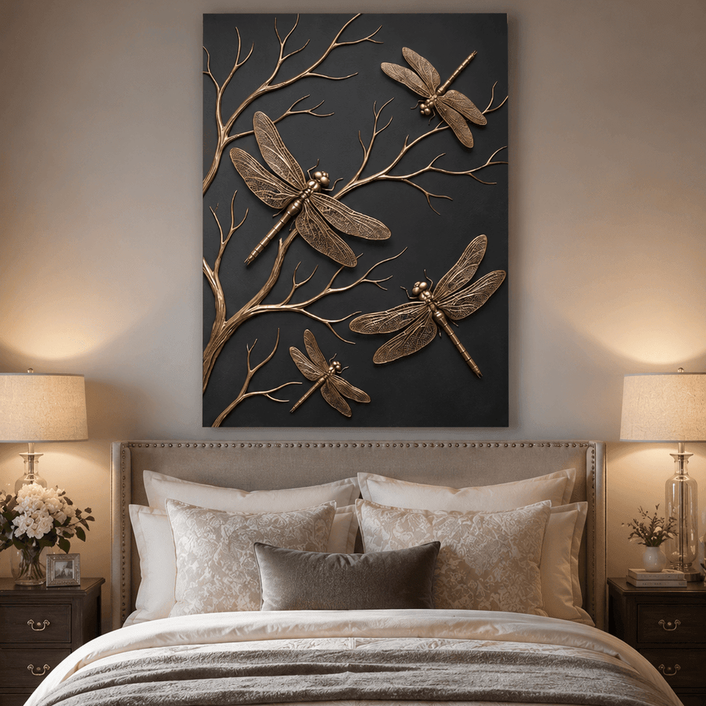Black and Gold Wild Animals Wall Art – Luxury Canvas Wall Decor