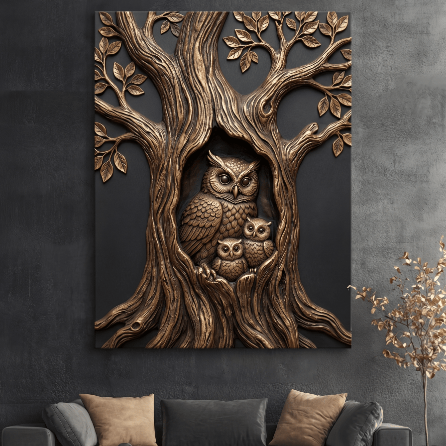 Black and Gold Wild Animals Wall Art – Luxury Canvas Wall Decor