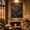 Black and Gold Wild Animals Wall Art – Luxury Canvas Wall Decor