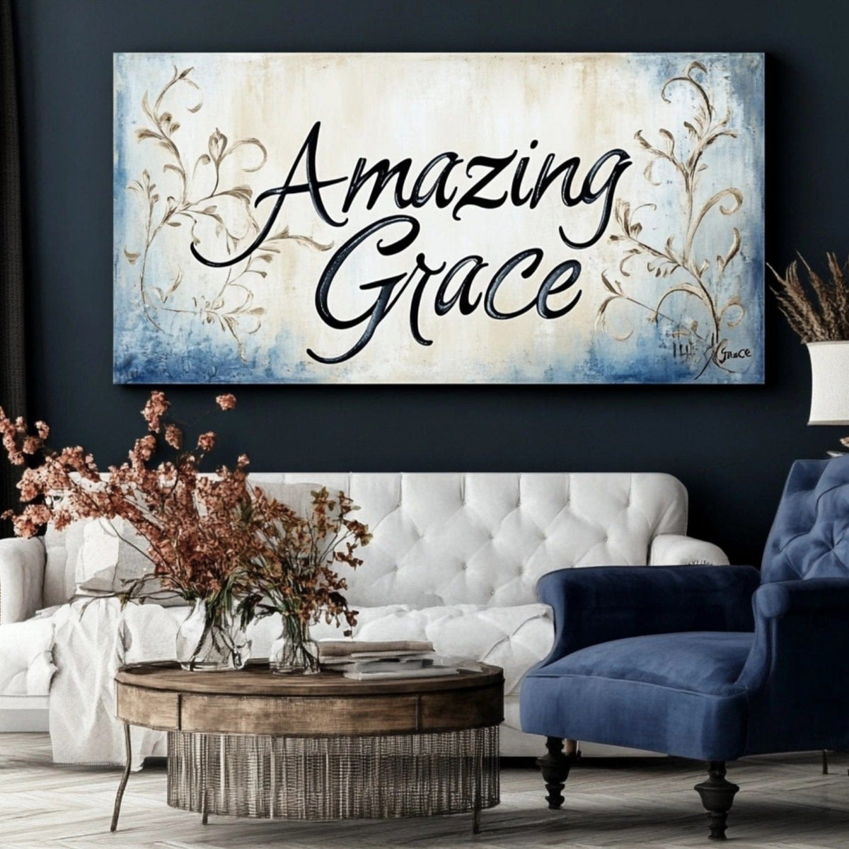 Christian wall art: Amazing Grace V14