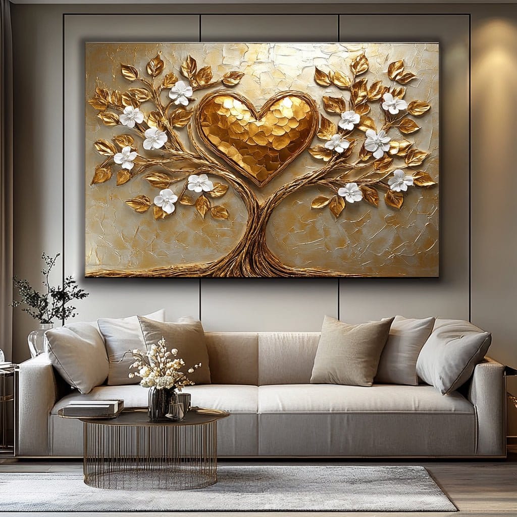 Golden Tree Heart
