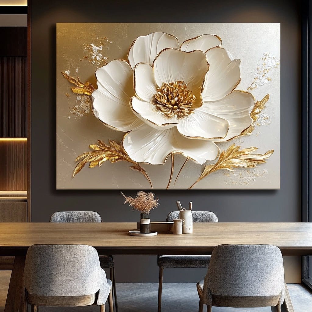 Home Wall Art: Ethereal Bloom V10