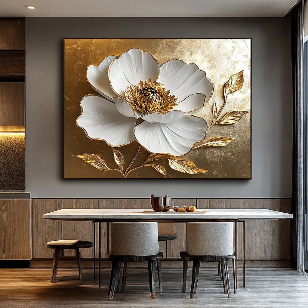 Home Wall Art: Ethereal Bloom V9