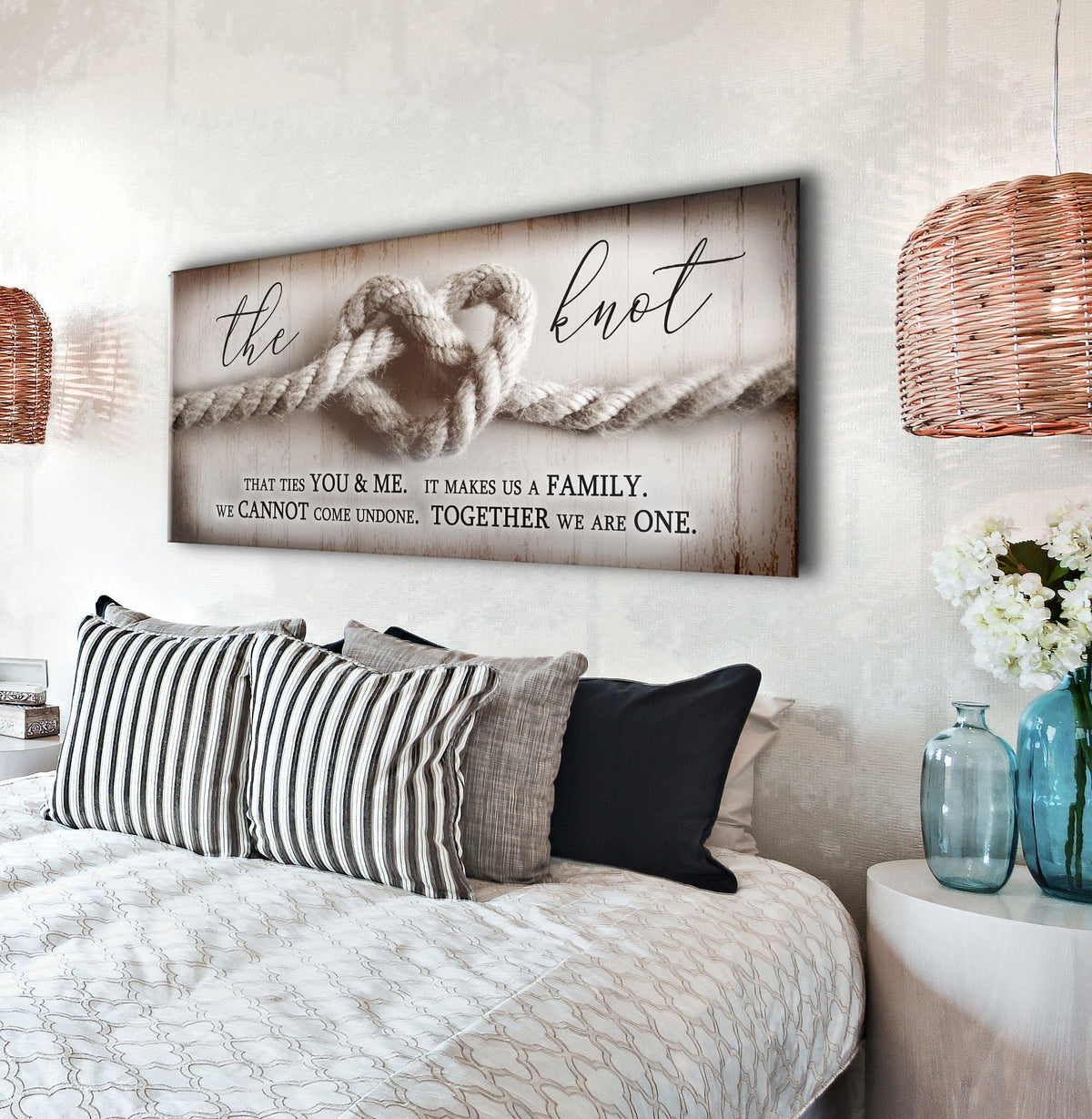 Home Wall Art: The Knot (Wood Frame Ready To Hang)