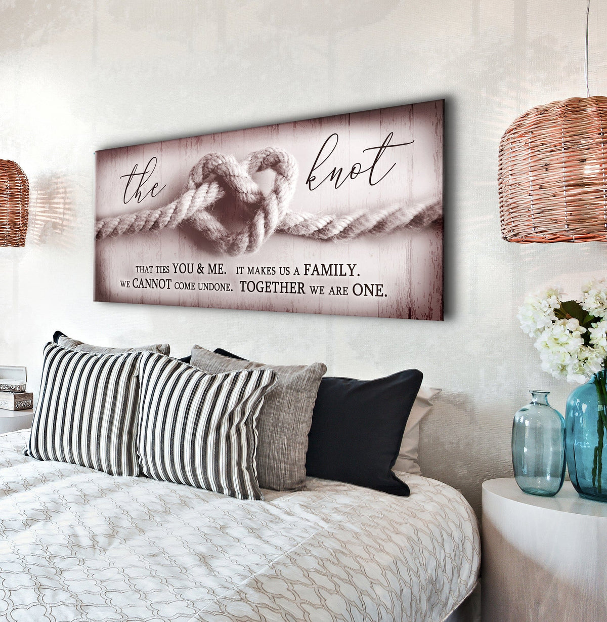 Home Wall Art: The Knot (Wood Frame Ready To Hang)
