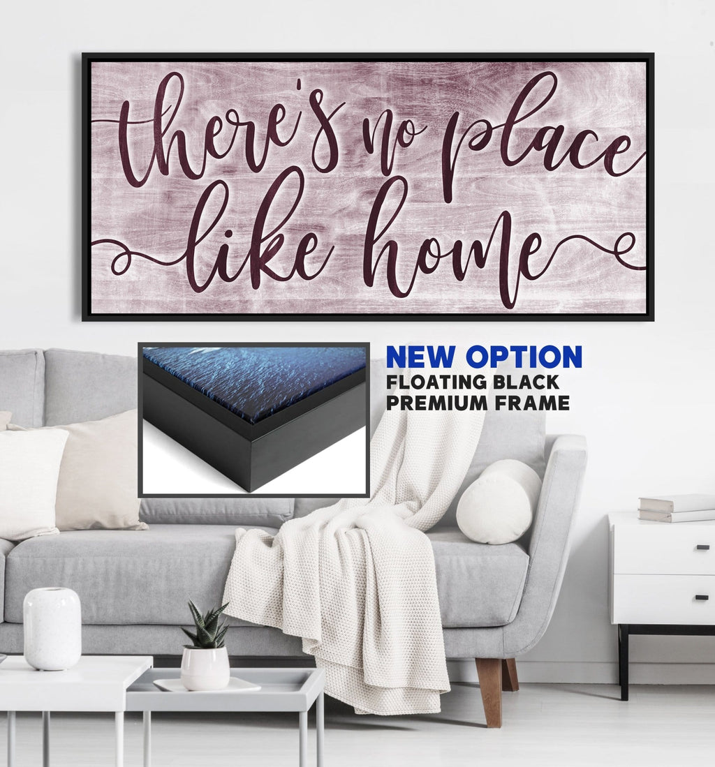 Home Wall Art: There's No Place Like Home V2 (Wood Frame Ready To Hang)