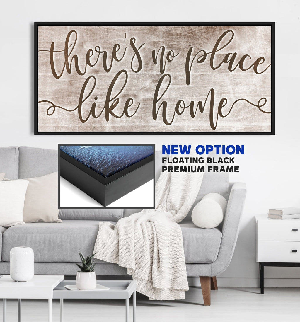 Home Wall Art: There's No Place Like Home V2 (Wood Frame Ready To Hang)