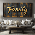 Rustic Family Word Art