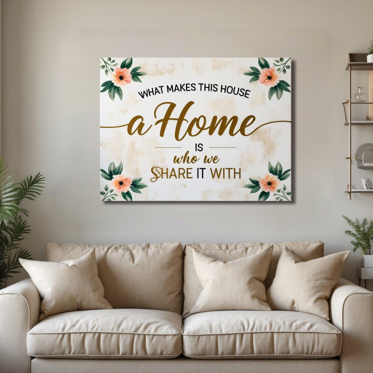 Shared With Love – Floral Wall Art for Heartfelt and Welcoming Homes