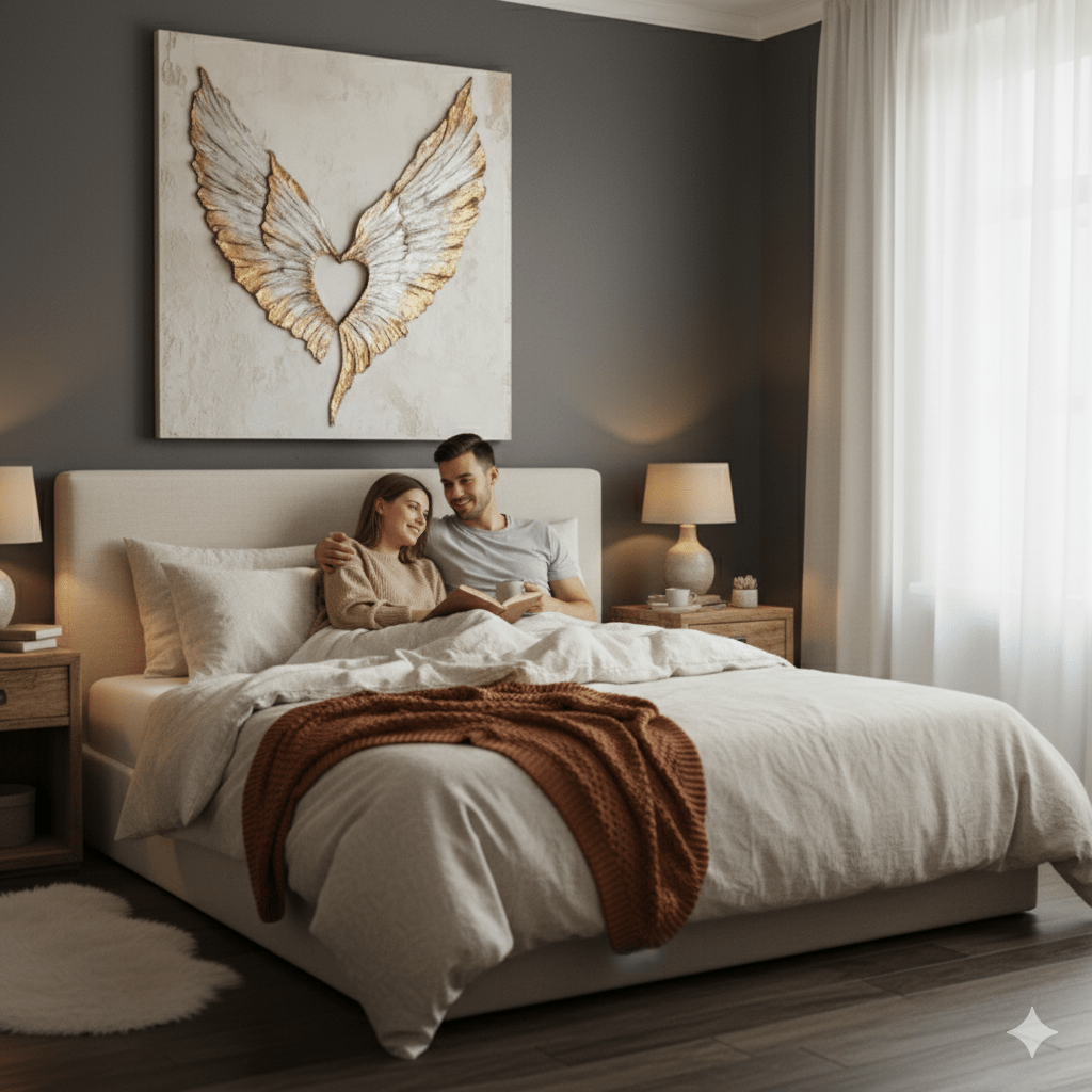 Wings of Love V7 – Angel Wings Wall Art for a Serene & Elegant Home